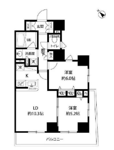 ルクレ日本橋馬喰町　501号室　間取り
