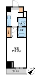 ルクレ日本橋馬喰町　608号室　間取り