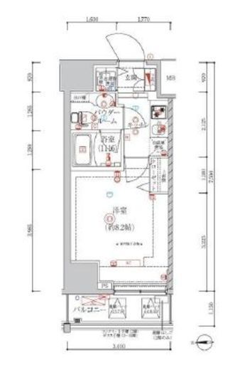 アルテシモクルセ　702号室　間取り