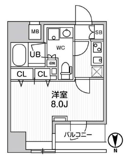 ジェノヴィア浅草橋2スカイガーデン　1202号室　間取り