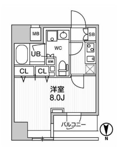ジェノヴィア浅草橋2スカイガーデン　602号室　間取り