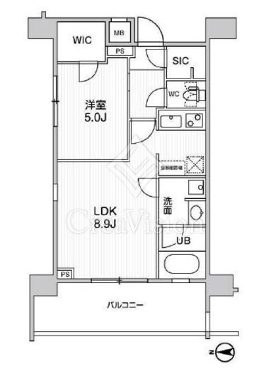 ステージグランデ錦糸町2　1102号室　間取り