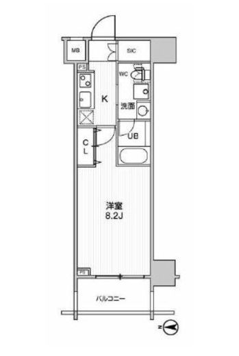 ステージグランデ錦糸町2　1103号室　間取り