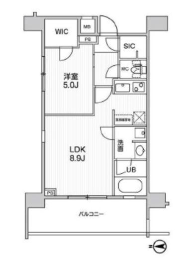 ステージグランデ錦糸町2　1201号室　間取り