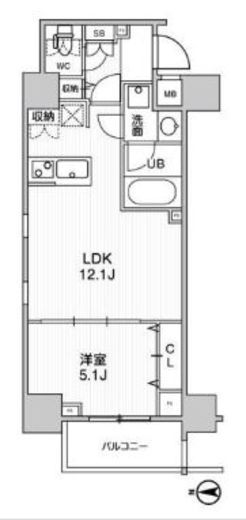 ステージグランデ錦糸町2　201号室　間取り