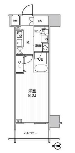 ステージグランデ錦糸町2　203号室　間取り