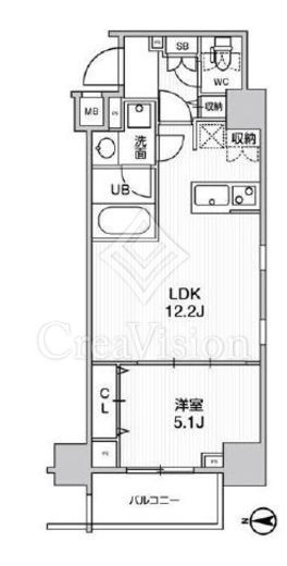 ステージグランデ錦糸町2　207号室　間取り