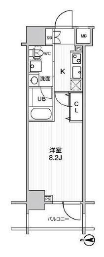 ステージグランデ錦糸町2　504号室　間取り