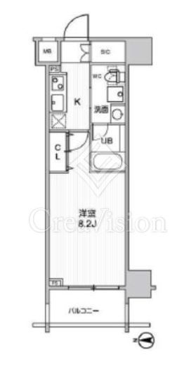 ステージグランデ錦糸町2　703号室　間取り