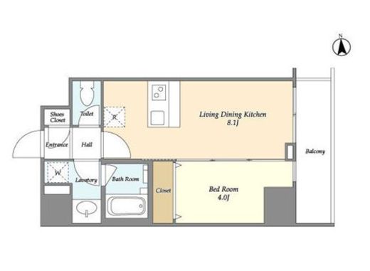 ザ・グローヴ浅草　502号室　間取り