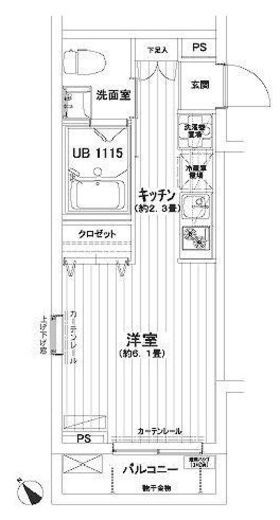 YSセゾン２　202号室　間取り