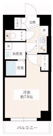 ティモーネ深川リーヴァ　206号室　間取り