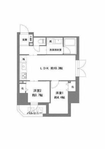 ラ・ヴィータ東上野　302号室　間取り