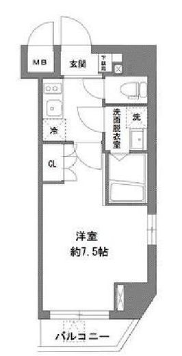 ラ・ヴィータ新御徒町　602号室　間取り