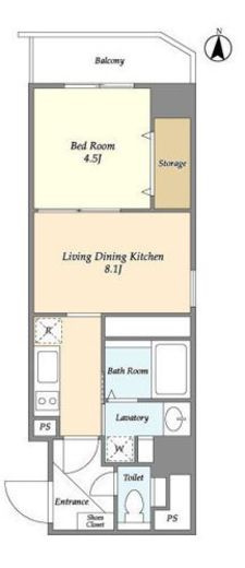 リテラス森下　404号室　間取り