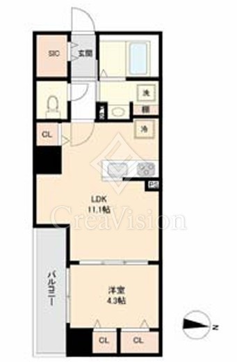 リテラス森下　505号室　間取り