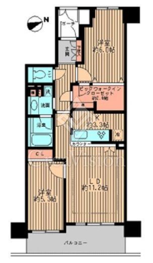 エコロジー浅草橋レジデンス　202号室　間取り