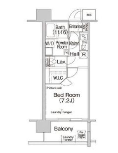 コンフォリア木場親水公園　803号室　間取り