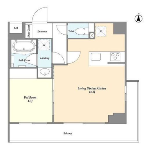 BLAU本所春日通り　301号室　間取り