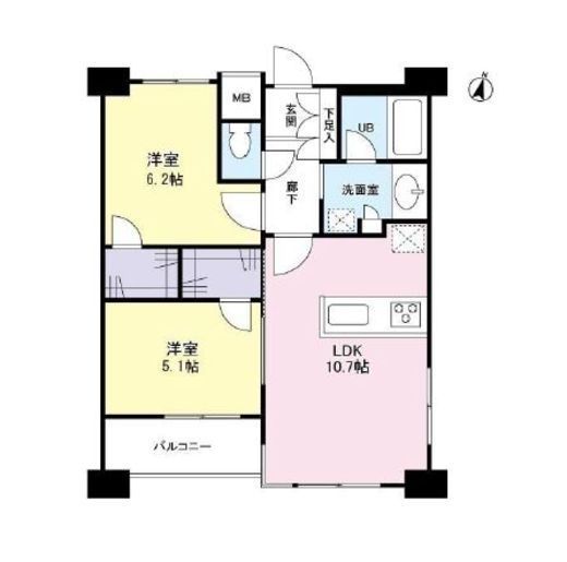 タワービューレジデンス吾妻橋　1001号室　間取り