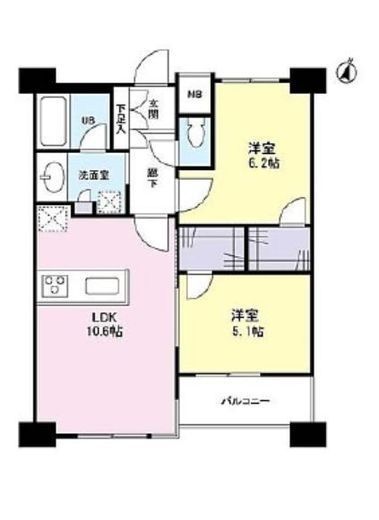 タワービューレジデンス吾妻橋　1002号室　間取り