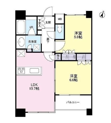 タワービューレジデンス吾妻橋　704号室　間取り