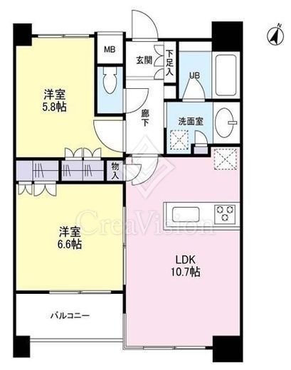 タワービューレジデンス吾妻橋　903号室　間取り
