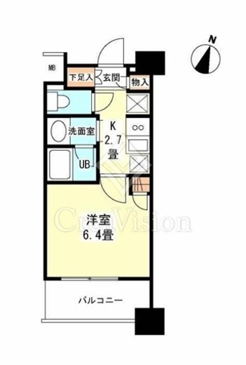 タワービューレジデンス吾妻橋　307号室　間取り