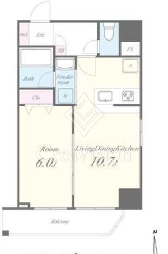 ルッソアグランデ　403号室　間取り