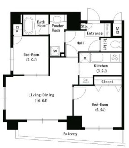 パークキューブ本所吾妻橋　503号室　間取り