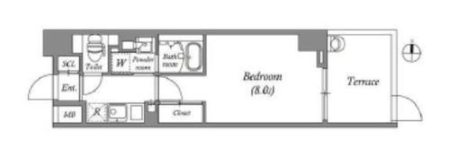 ルネサンスコート押上　101号室　間取り