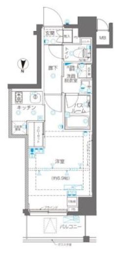 ZOOM錦糸町　302号室　間取り