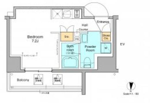 プラウドフラット本所吾妻橋　301号室　間取り