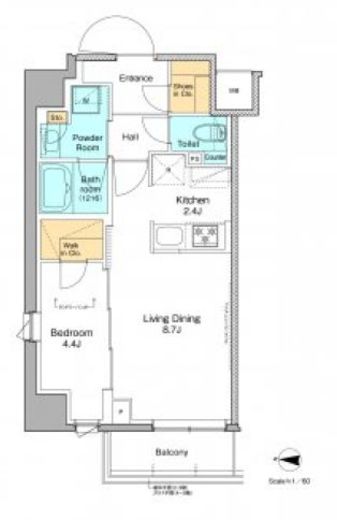 プラウドフラット本所吾妻橋　712号室　間取り