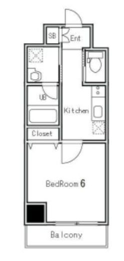 レヴァンテ浅草　605号室　間取り