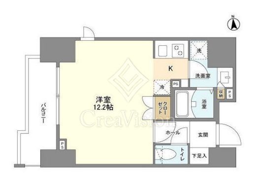 ヒューマンハイム新御徒町　1002号室　間取り