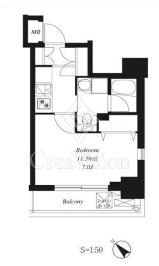プライマル茅場町　202号室　間取り