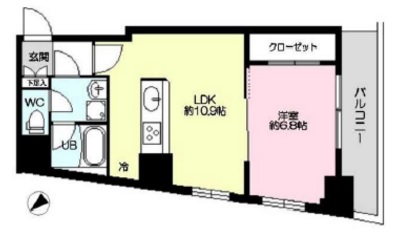 プライマル茅場町　401号室　間取り