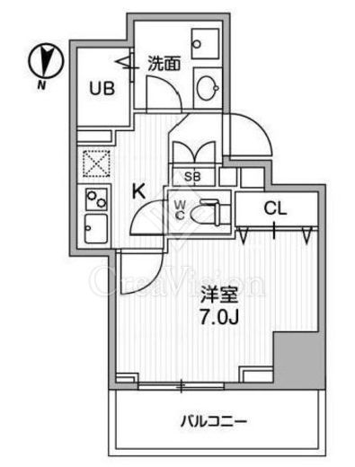テラス森下　204号室　間取り