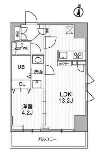 テラス森下　601号室　間取り