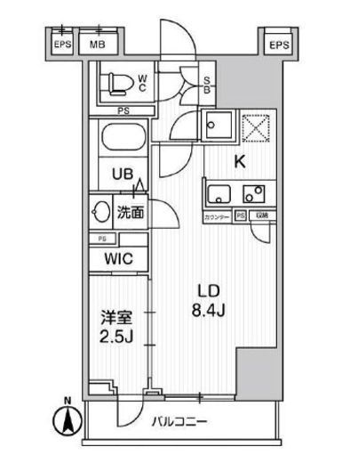 テラス森下　902号室　間取り