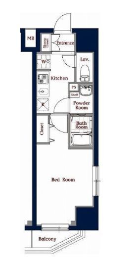 Nステージ上野　1004号室　間取り