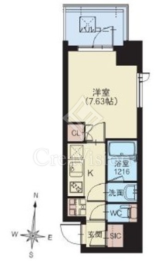 スプランディッド錦糸町2　504号室　間取り