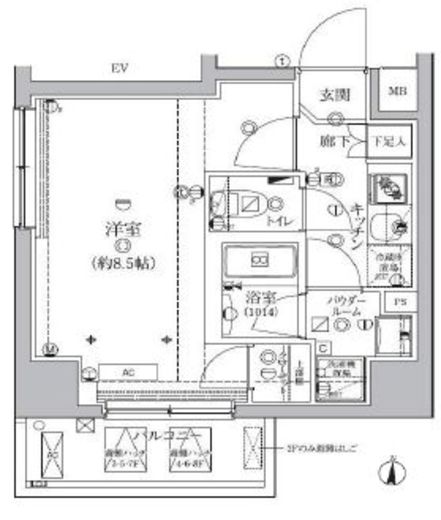 アルテシモカバロ　303号室　間取り
