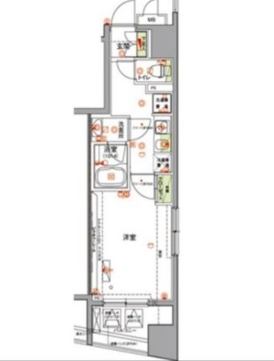 ハーモニーレジデンス両国テラス　301号室　間取り