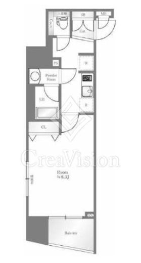 ハーモニーレジデンス両国テラス　904号室　間取り