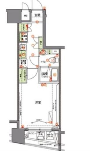 ハーモニーレジデンス両国テラス　1002号室　間取り