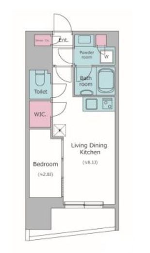 レジディア亀戸プレイス　602号室　間取り