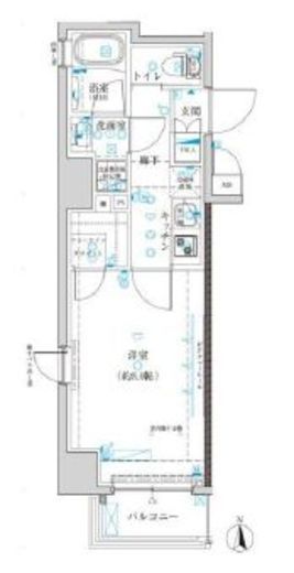 ヴァースクレイシア菊川ステーションサイト　501号室　間取り