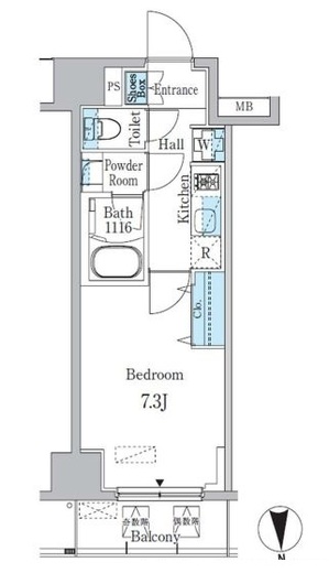 リビオメゾン両国ノース　1102号室　間取り